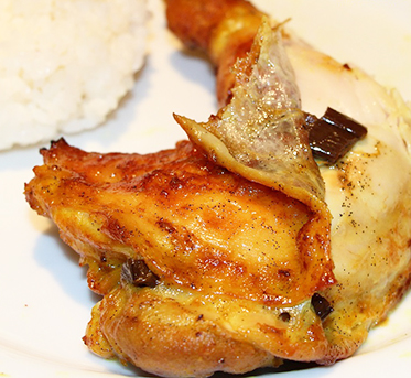 Poulet à la Vanille Bleue — Escale Bleue