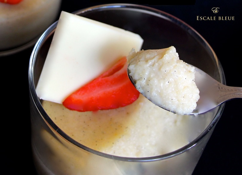 Semoule Vanille Bleue — décoration