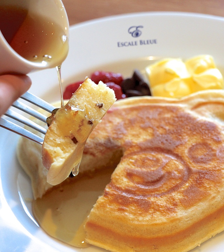 Pancake Vanille Bleue — vue dessus