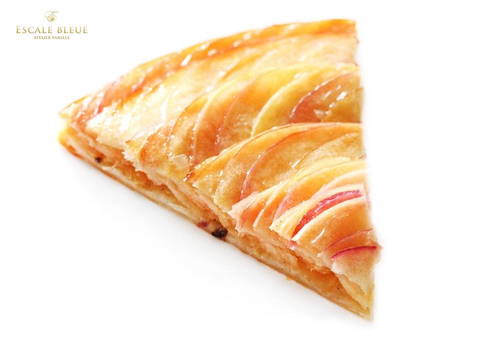 Tarte aux pommes Vanille Bleue — vue côté