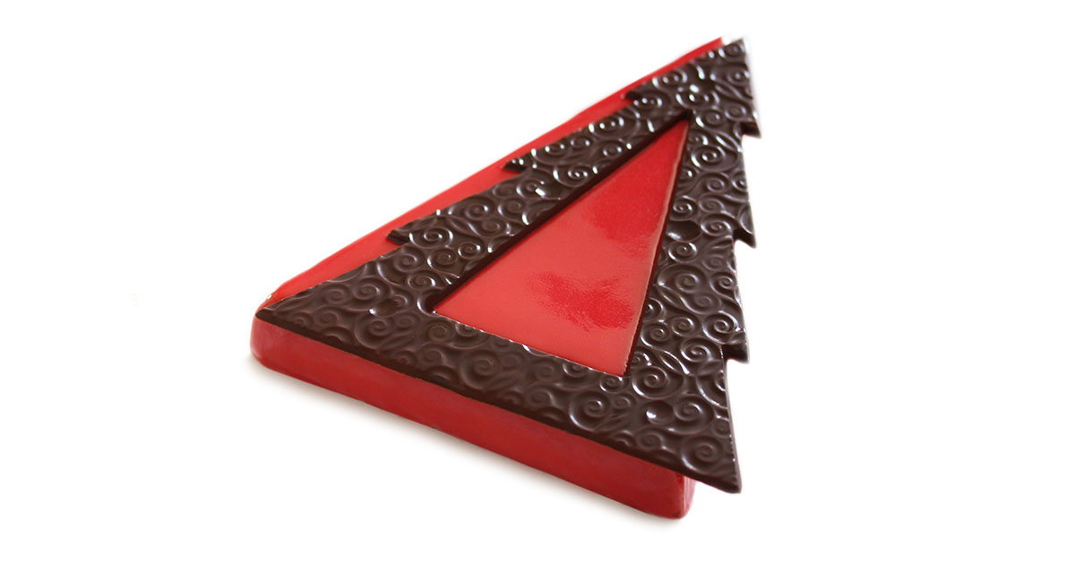 Bûche Berry Christmas Vanille Bleue — vue face