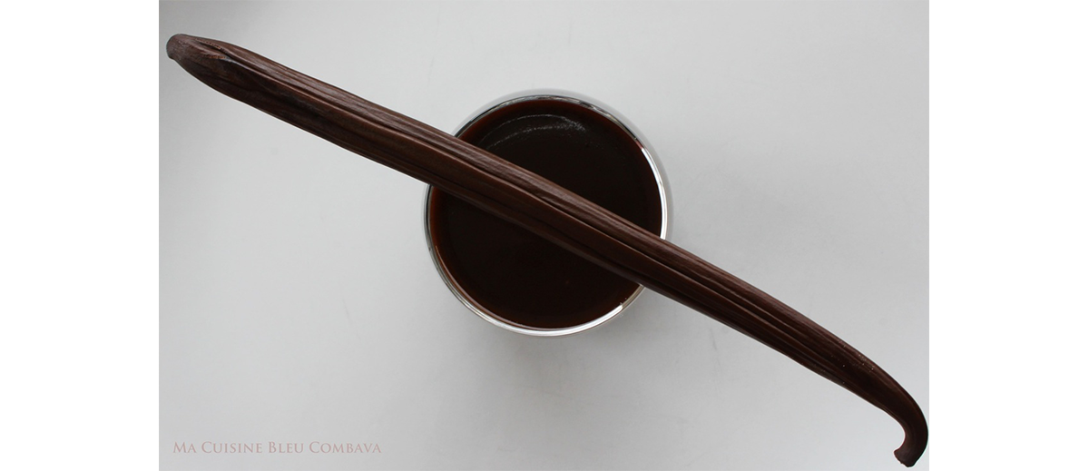 Sauce Vanille Bleue miel et gingembre — ingrédients