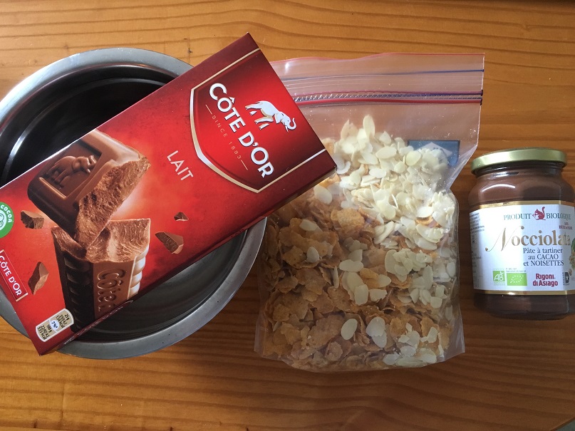 Praliné croustillant — cornflakes écrasés