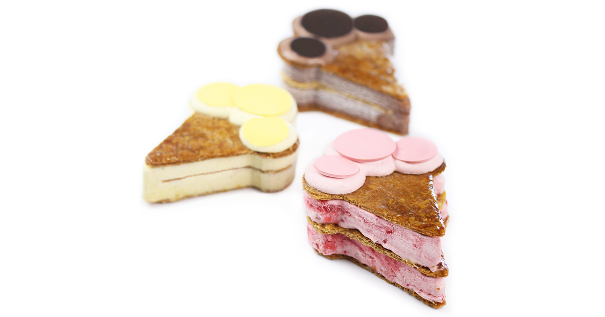 Millefeuille glacé Vanille Bleue aux 3 parfums — Escale Bleue