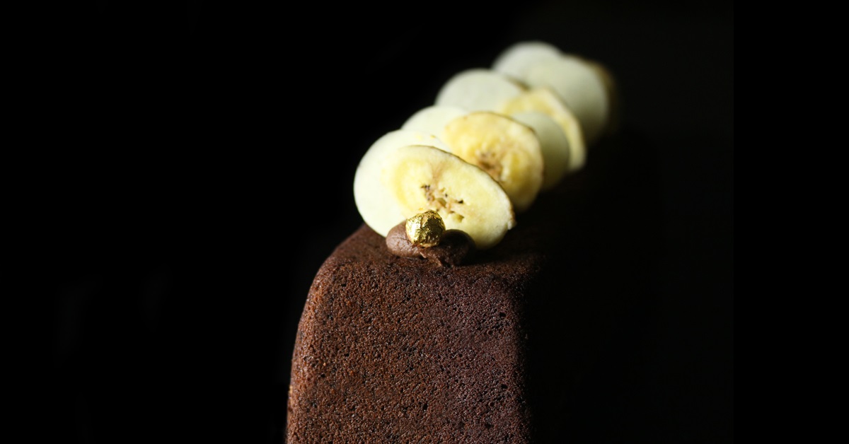 Gâteau banane chocolat à la Vanille Bleue — Escale Bleue