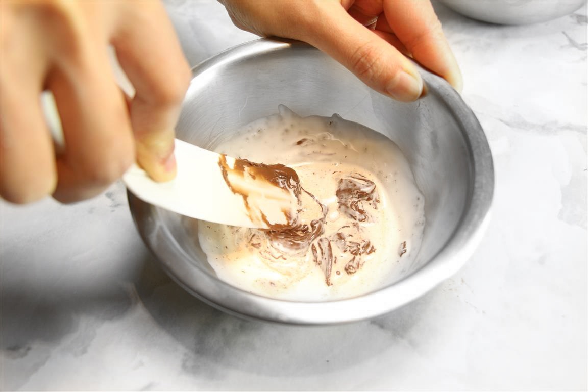 Crème fouettée pâte à tartiner — résultat