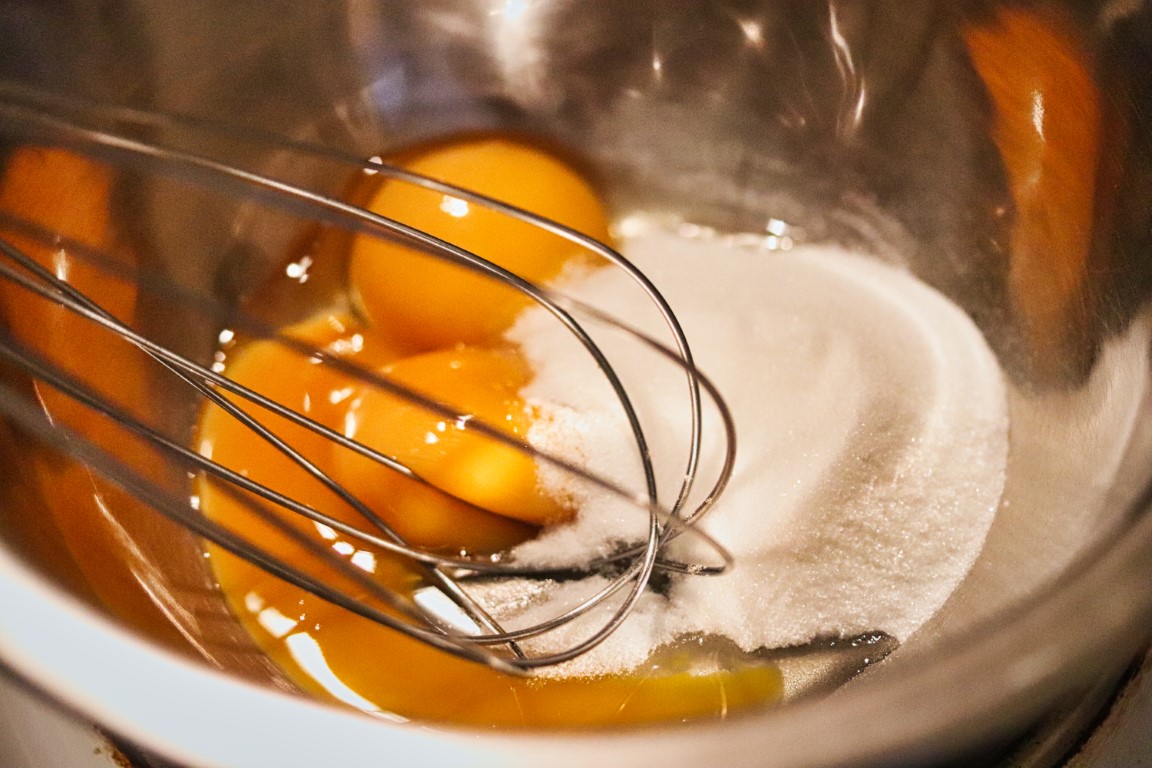 Crémeux Vanille Bleue — blanchir les jaunes