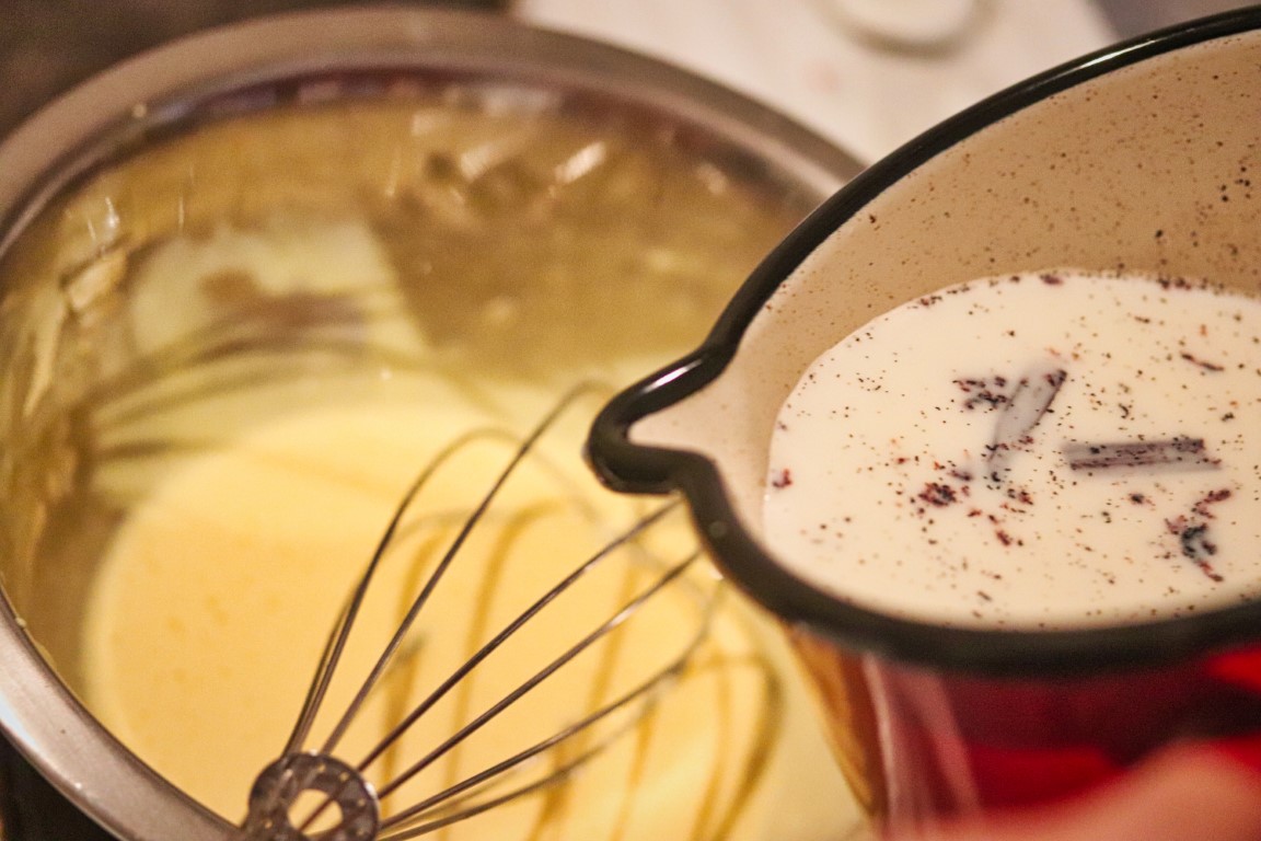 Crème anglaise Vanille Bleue — 83°C