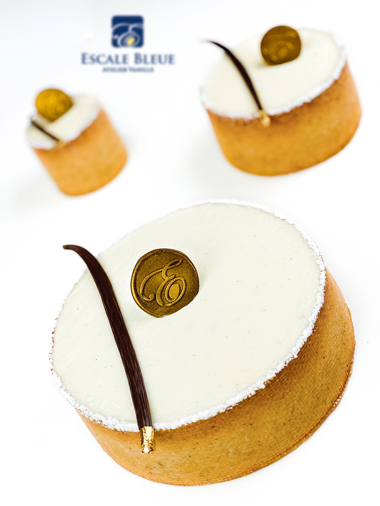 Tarte Double Fromage à la Vanille Bleue