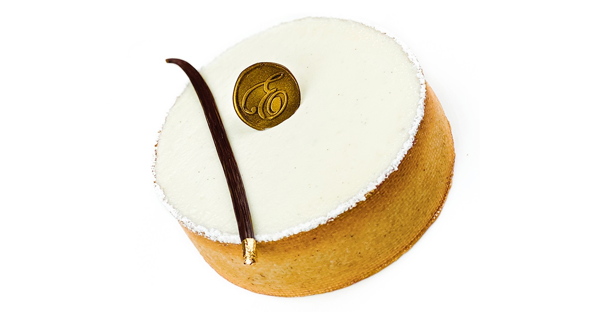 Tarte double fromage vanille bleue