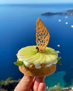 Tartelette pomme vanille bleue – Julien Dugourd Tartelette pomme Vanille Bleue par le chef Julien Dugourd